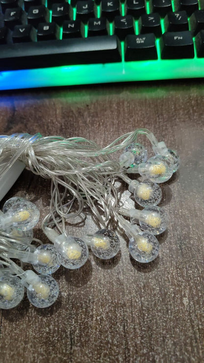 LED Crystal Balls String Light