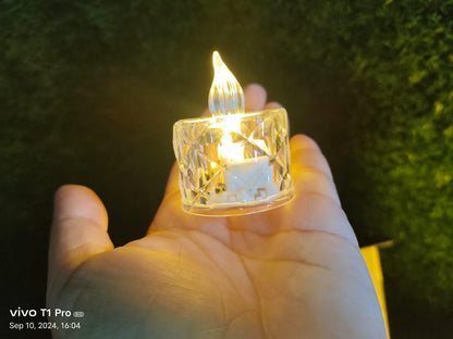 Flameless and Smokeless Decorative Crystal Candles