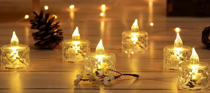 Flameless and Smokeless Decorative Crystal Candles