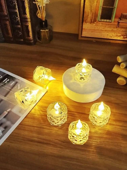 Flameless and Smokeless Decorative Crystal Candles