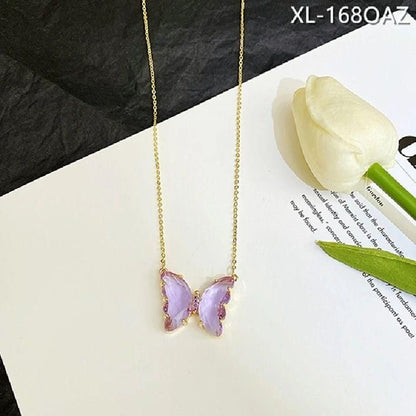 Gold-plated Stylish Butterfly Necklace For Women and Girls